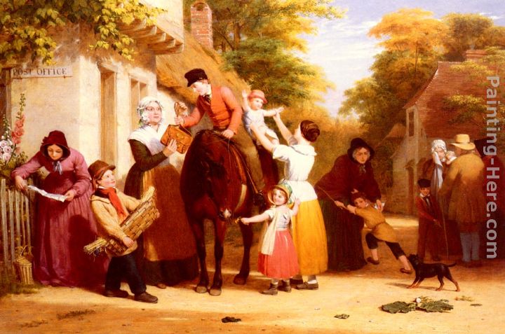 The Village Post Office painting - William Frederick Witherington The Village Post Office art painting